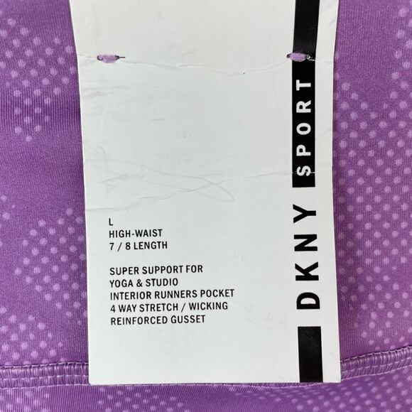NWT DKNY 7/8 Length High Waist Athletic Leggings Size S - Picture 3 of 6
